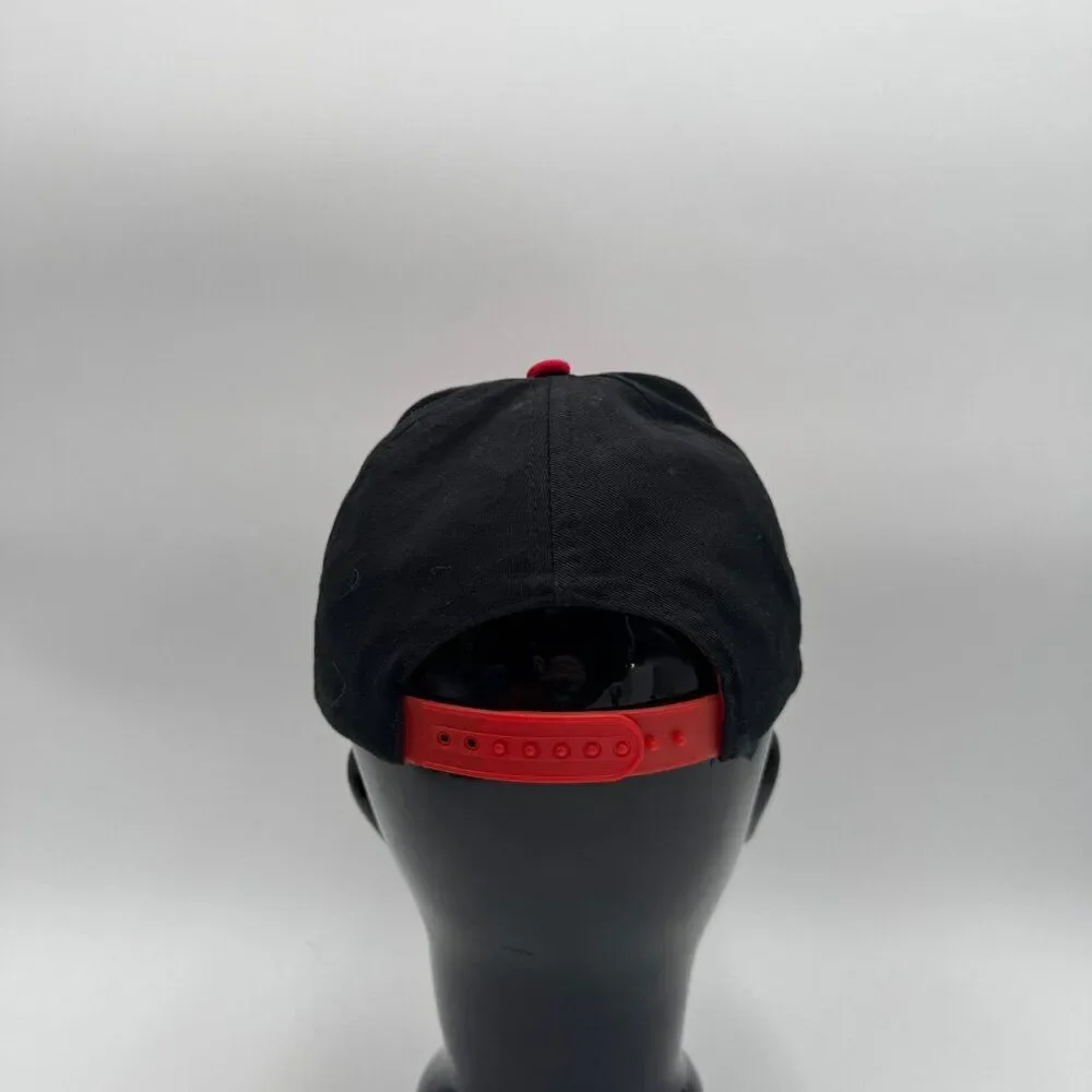 Super Mario Hat Boys Kids Adjustable Snapback Black Red Nintendo Embroidered
